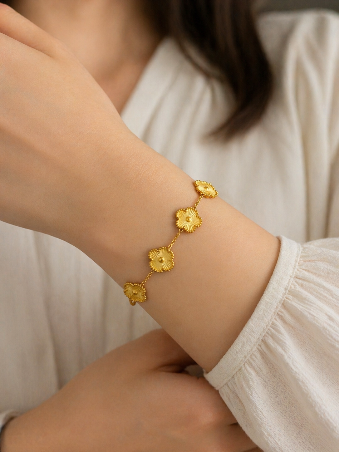 Fashion Charm Bracelets Gold Plated Stainless Steel Bracelet for Italian Charm Bangles